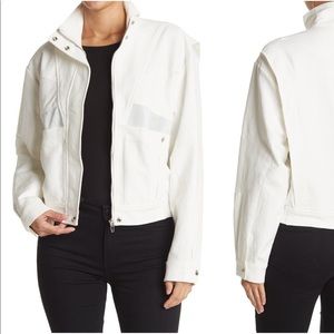 BLANKNYC Crepe Bomber Jacket